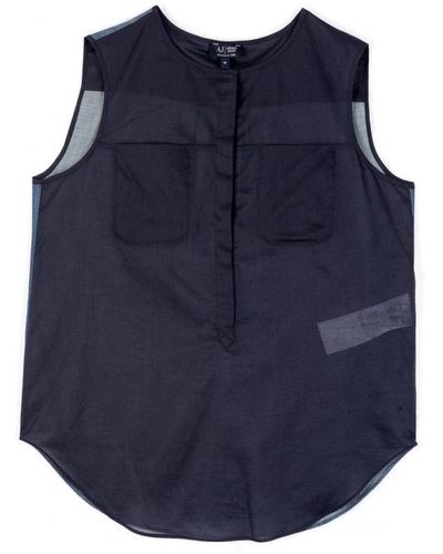 Armani Sleeveless Tops - Blue