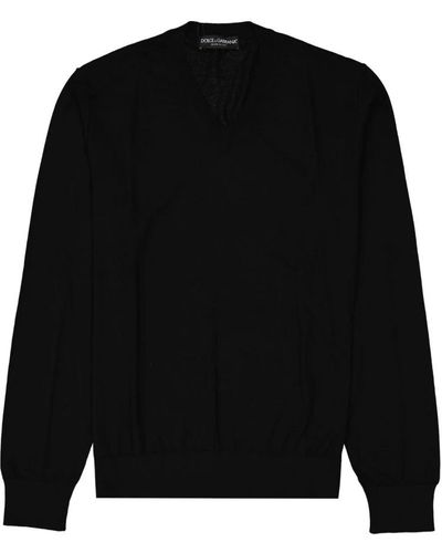 Dolce & Gabbana Round-Neck Knitwear - Black