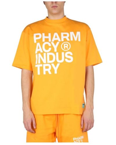 Pharmacy Industry Logo print t-shirt - Arancione