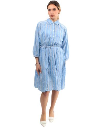 Woolrich Shirt Dresses - Blue