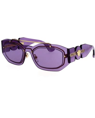 Versace New biggie sonnenbrille unregelmäßige form - Lila