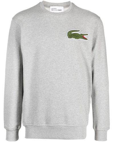 Comme des Garçons Croco maxi logo sweatshirt - Grigio