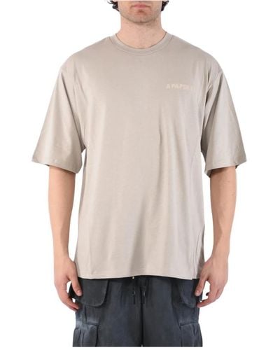 A PAPER KID T-shirt in cotone - Neutro