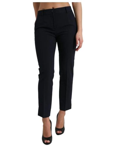 Dolce & Gabbana Cropped Trousers - Black
