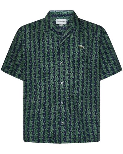 Lacoste Short sleeve camicie - Verde