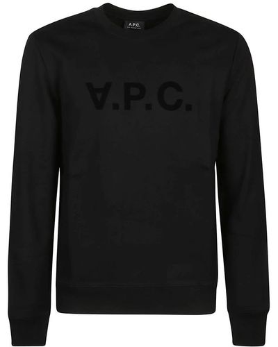 A.P.C. Sweatshirts - Black
