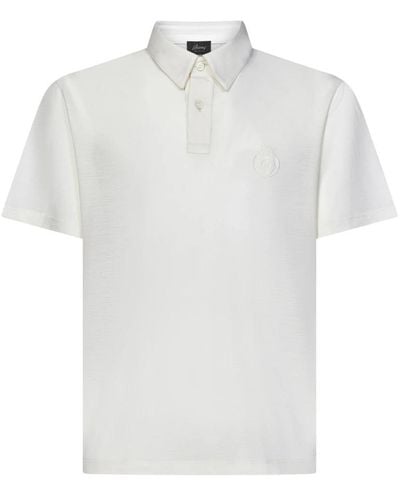 Brioni Polo Shirts - White