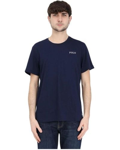 Ralph Lauren Navy cruise t-shirt mit weißem logo - Blau
