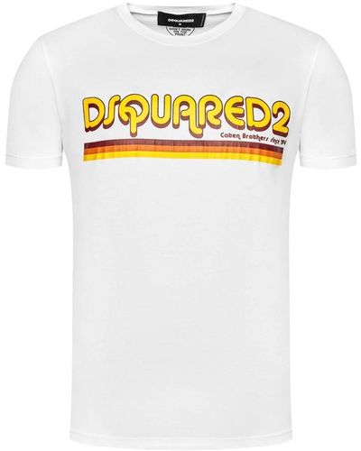 DSquared² T-shirt bianca in cotone - Bianco