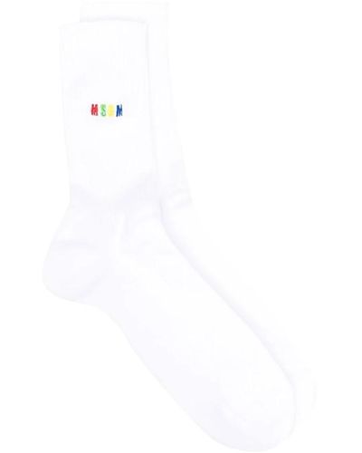 MSGM Chaussettes - Blanc