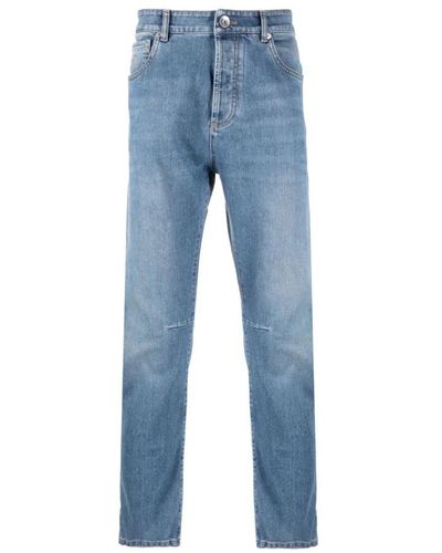 Brunello Cucinelli Slim-fit jeans - Blau