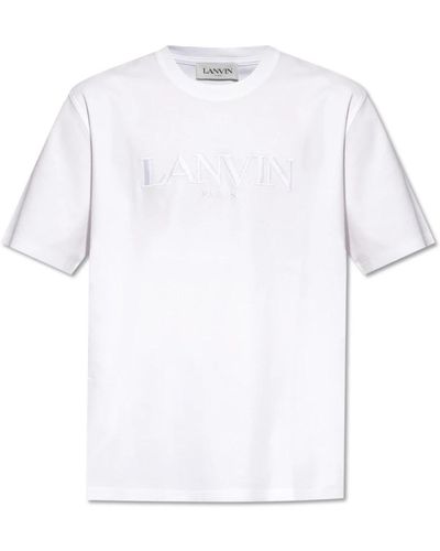 Lanvin T-shirt mit logo - Weiß