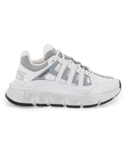 Versace Canvas trigreca sneakers,trigreca sneakers mit greca-print - Weiß