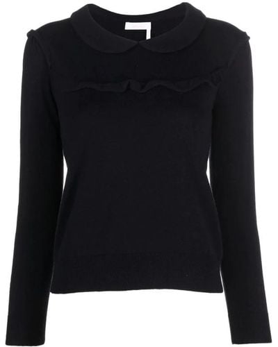 See By Chloé Round-Neck Knitwear - Black