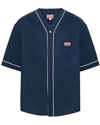KENZO Short Sleeve Shirts - Blue