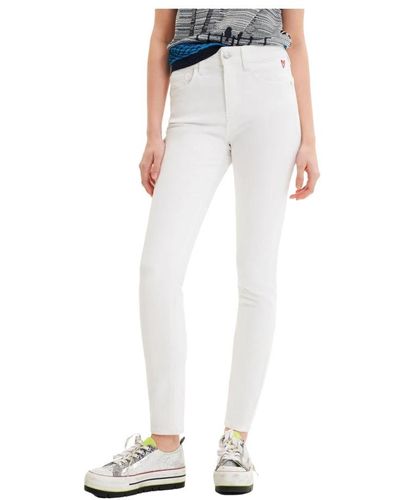 Desigual Weiße jeans - Blau