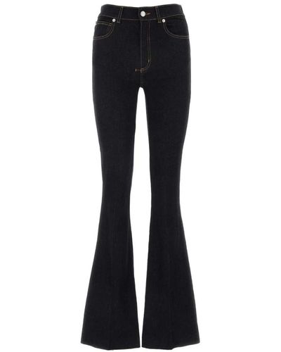 Alexander McQueen Dunkelblaue jeans aus denim - Schwarz
