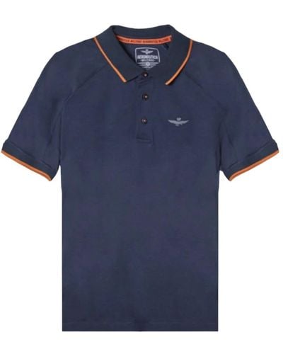 Aeronautica Militare Polo Shirts - Blue