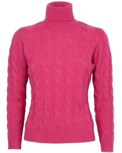 Cashmere Company Turtlenecks - Pink