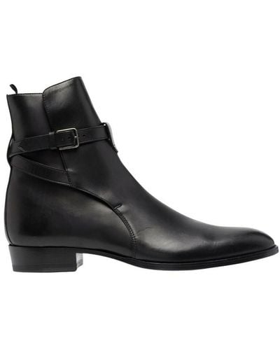 Saint Laurent Wyatt 30 jodhpur boots - Negro