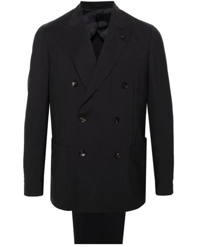 Lardini Midnight wool suit set - Schwarz