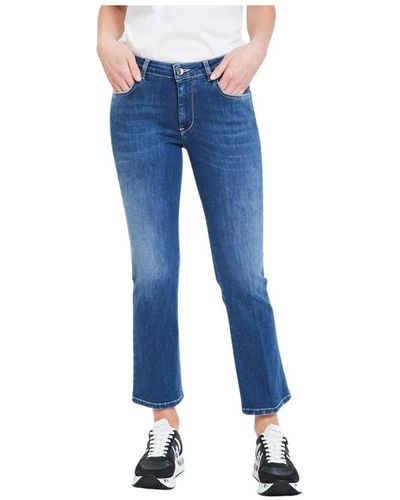 Re-hash Jeans > cropped jeans - Bleu