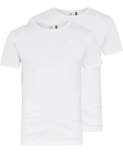 G-Star RAW 2er pack basic rundhals t-shirts - Weiß