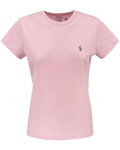 Ralph Lauren Pink Sand Jersey T-Shirt Upgrade - Bequem und Stilvoll