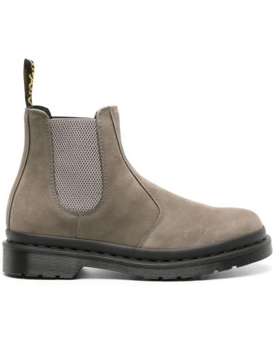 Dr. Martens Nickel grey mill chelsea stiefel - Braun