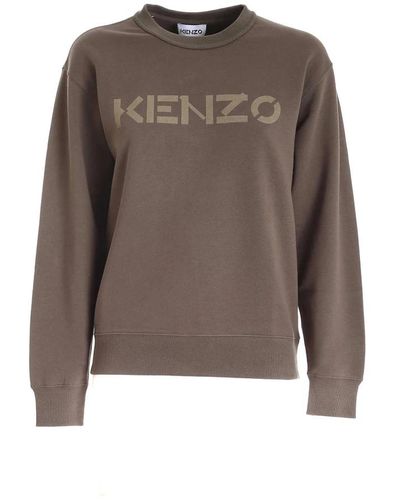 KENZO Felpa hoodies - Marrone