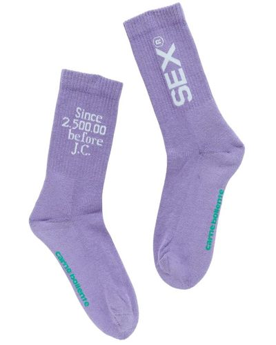 Carne Bollente Underwear > socks - Violet