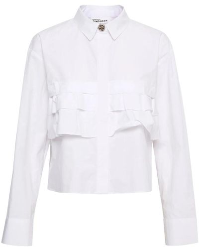 Karen By Simonsen Nillakb short shirt blusa - Blanco