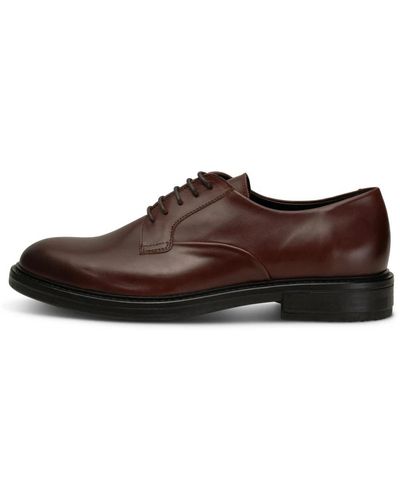 Shoe The Bear Klassische Leder Oxford Schuhe - Chestnut - Braun
