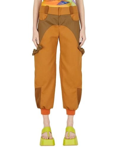 PAULA CANOVAS DEL VAS Trousers > cropped trousers - Orange