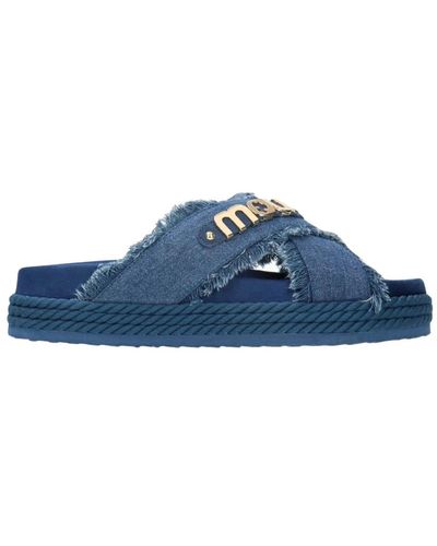 Mou Shoes > flip flops & sliders > sliders - Bleu