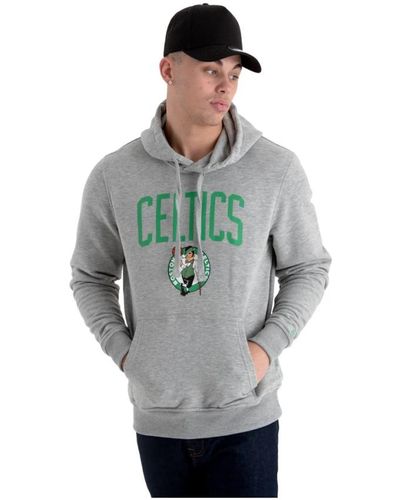 KTZ Sweat capuche avec logo de léquipe boston celtics - Grigio