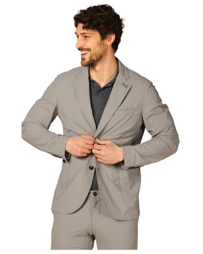 Mason's Dynamischer blazer aus technischem jersey - Grau