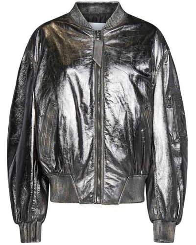 The Attico Leather Jackets - Black