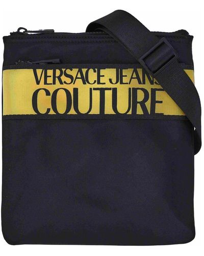 Versace Schultertasche mit logo-print und reißverschluss - Blau