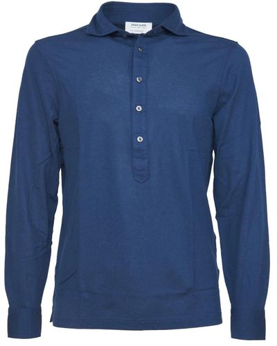 Gran Sasso Polo Shirts - Blau