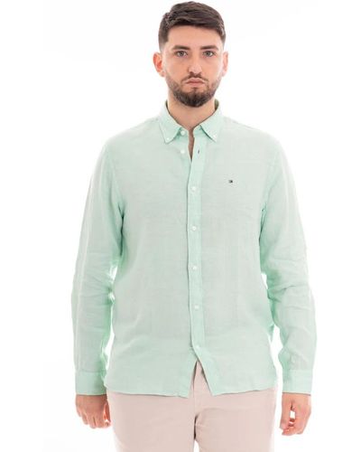 Tommy Hilfiger Pigmentgefärbtes regular fit hemd - Grün
