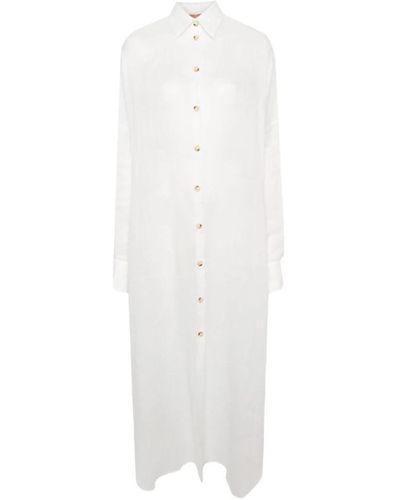 Ermanno Scervino Shirt Dresses - White
