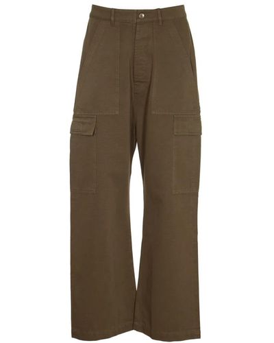 Rick Owens Wide Trousers - Green