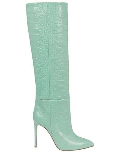 Paris Texas Stiletto Boots - Green