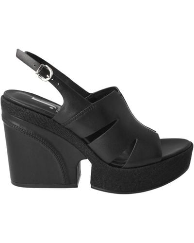 Jeannot Shoes > sandals > high heel sandals - Noir