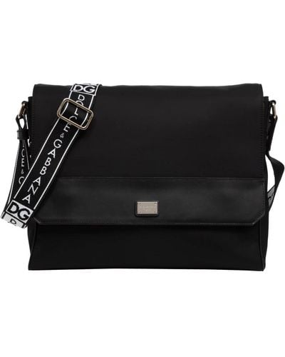 Dolce & Gabbana Messenger tasche mit verstellbarem gurt - Schwarz