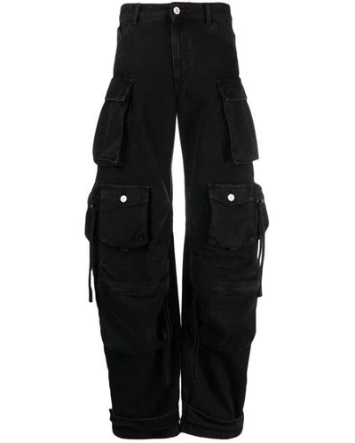 The Attico Loose-Fit Jeans - Black
