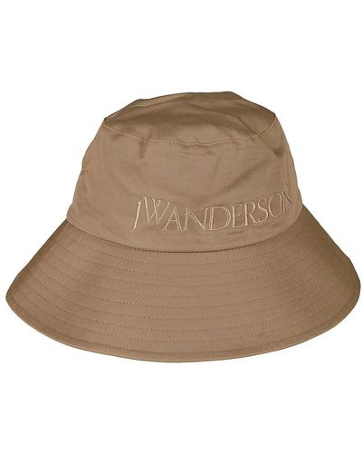 JW Anderson Logo ombra cappello - Marrone