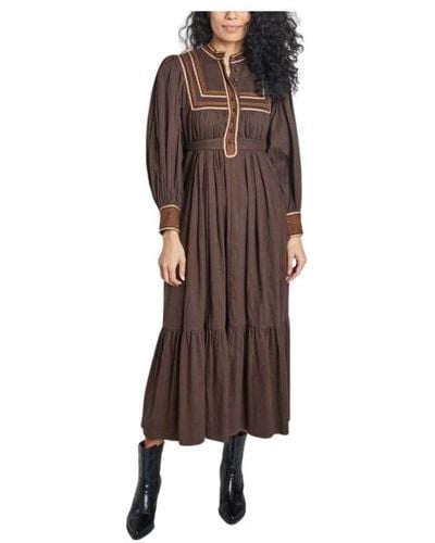 Laurence Bras Robes longues - Marron