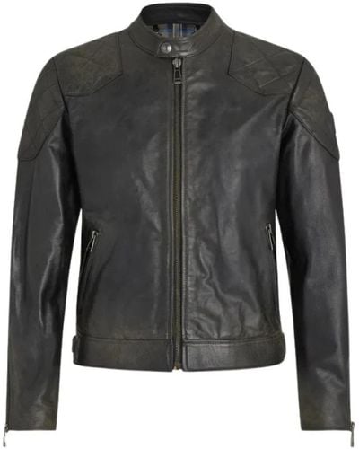 Belstaff Leather Jackets - Gray